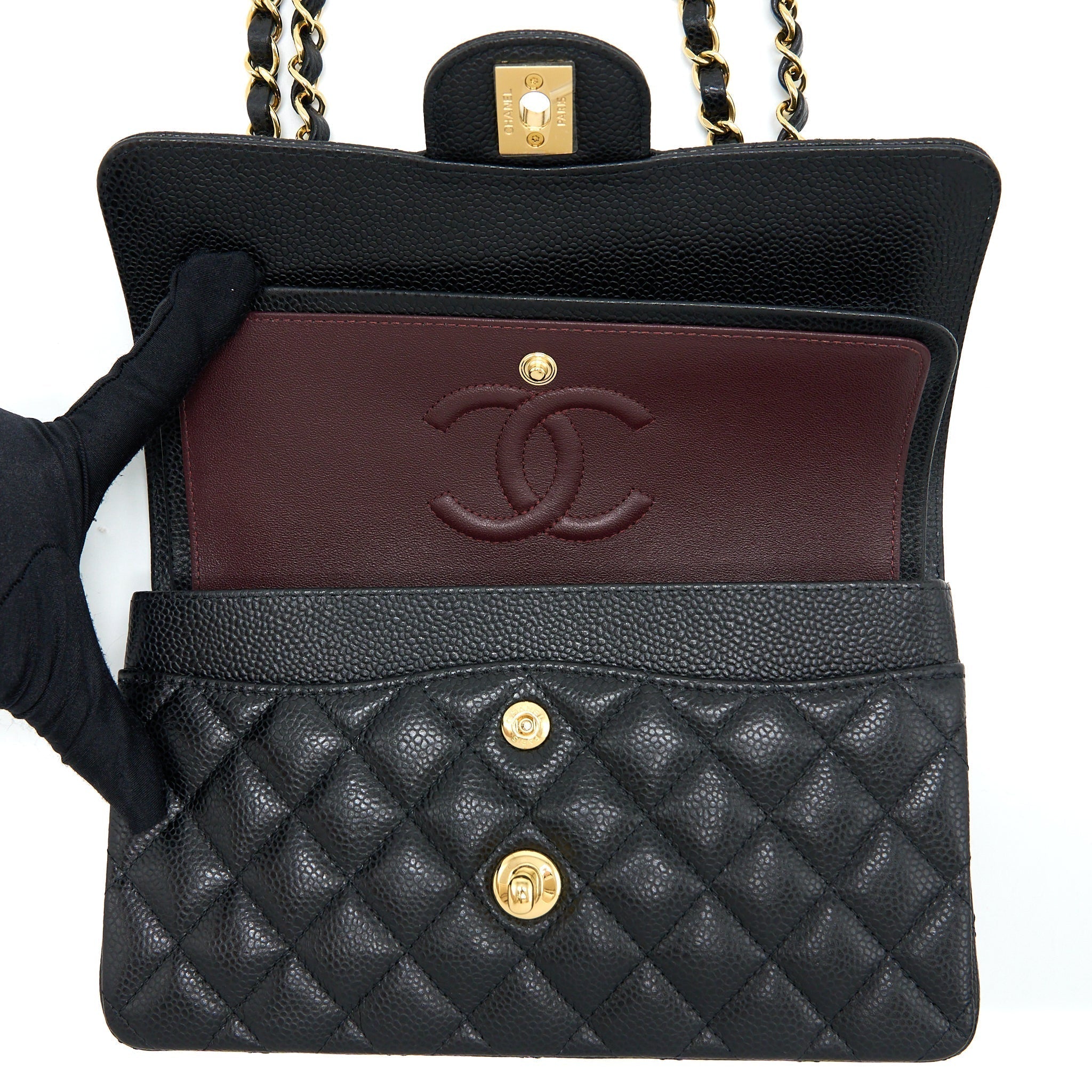 chanel-small-classic-flap-bag-caviar-black-ghw-microchip