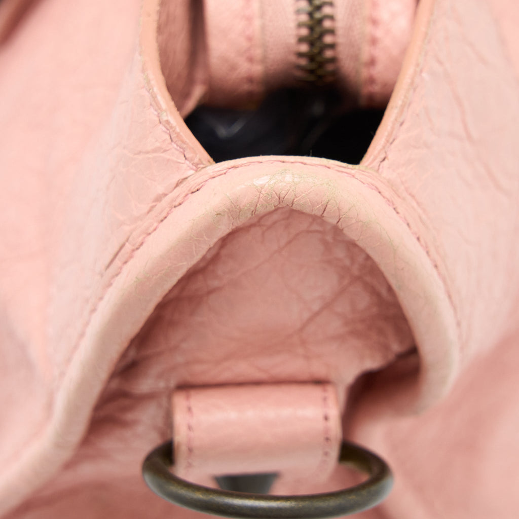 balenciaga-classic-city-bag-leather-pink-black-hardware