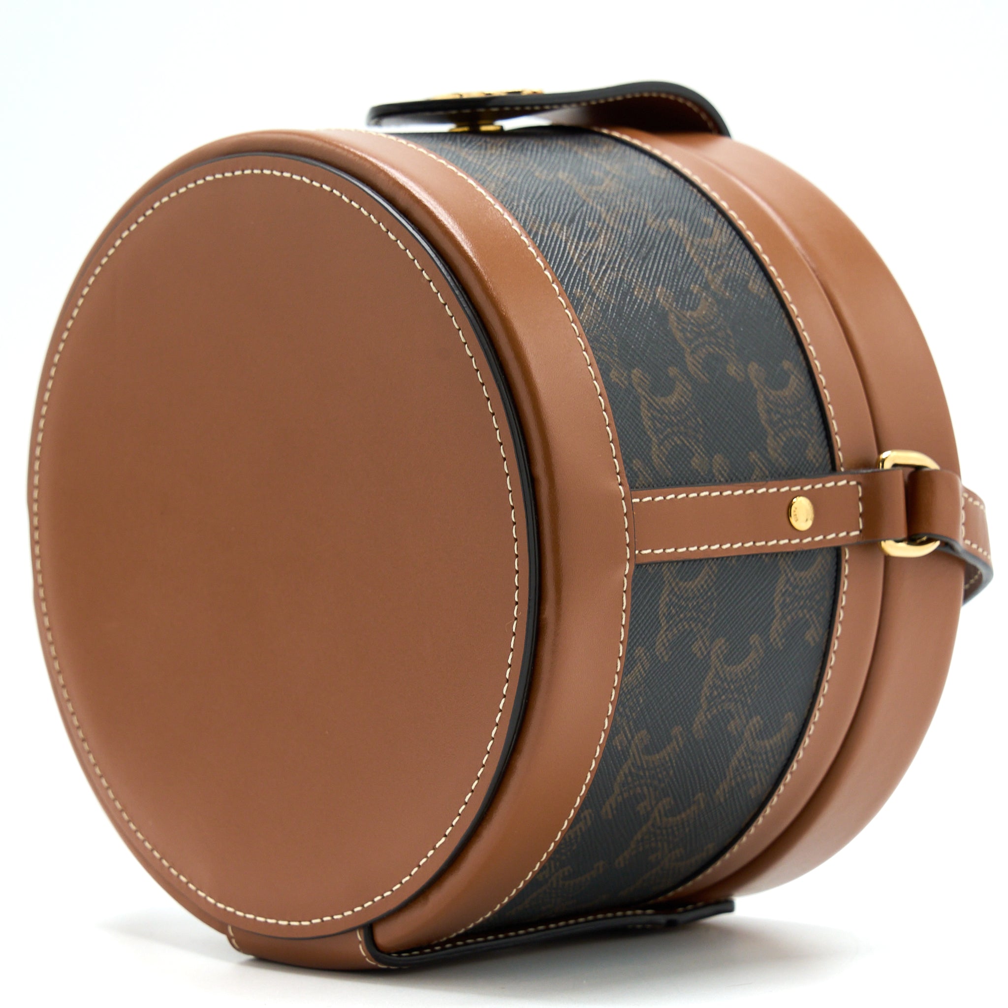 celine-medium-tambour-bag-triomphe-canvas-and-calfskin-tan-ghw