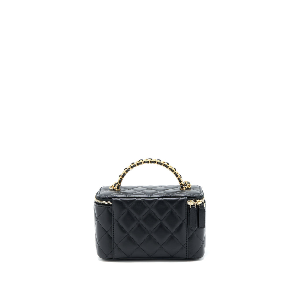 chanel-22k-leather-chain-top-handle-long-vanity-case-lambskin-black-brushed-ghw