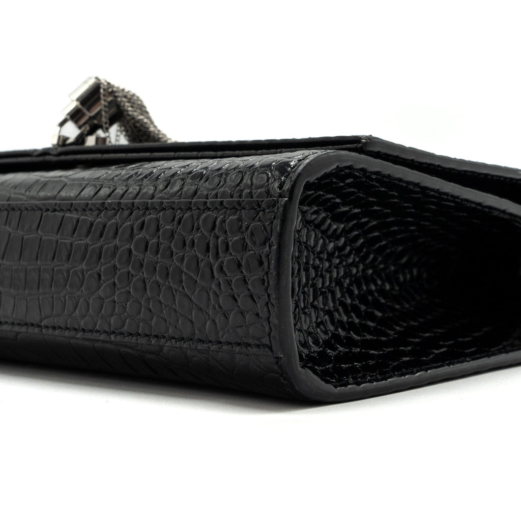 saint-laurent-ysl-kate-tassel-croc-embossed-calfskin-black-shw