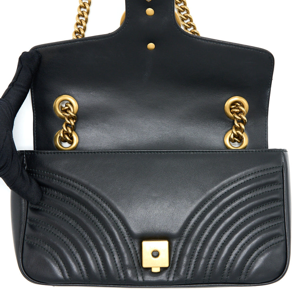 gucci-gg-marmont-small-matelasse-shoulder-bag-black-ghw-2