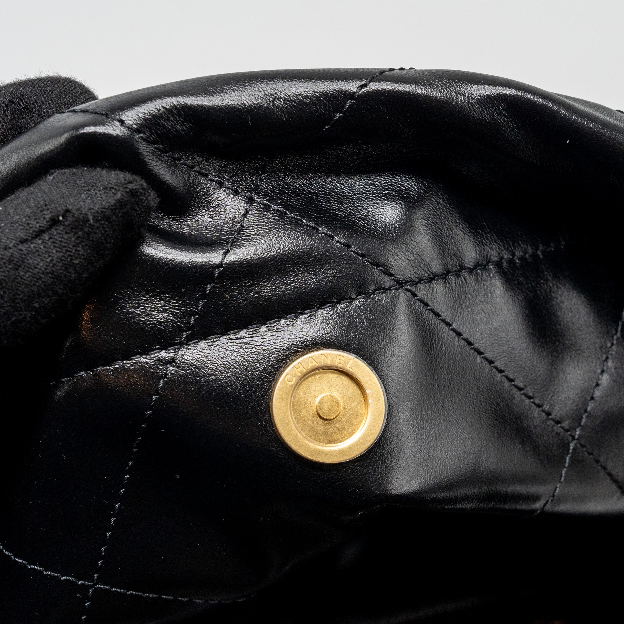 chanel-small-22-bag-gold-letter-shiny-calfskin-black-ghw-microchip-copy