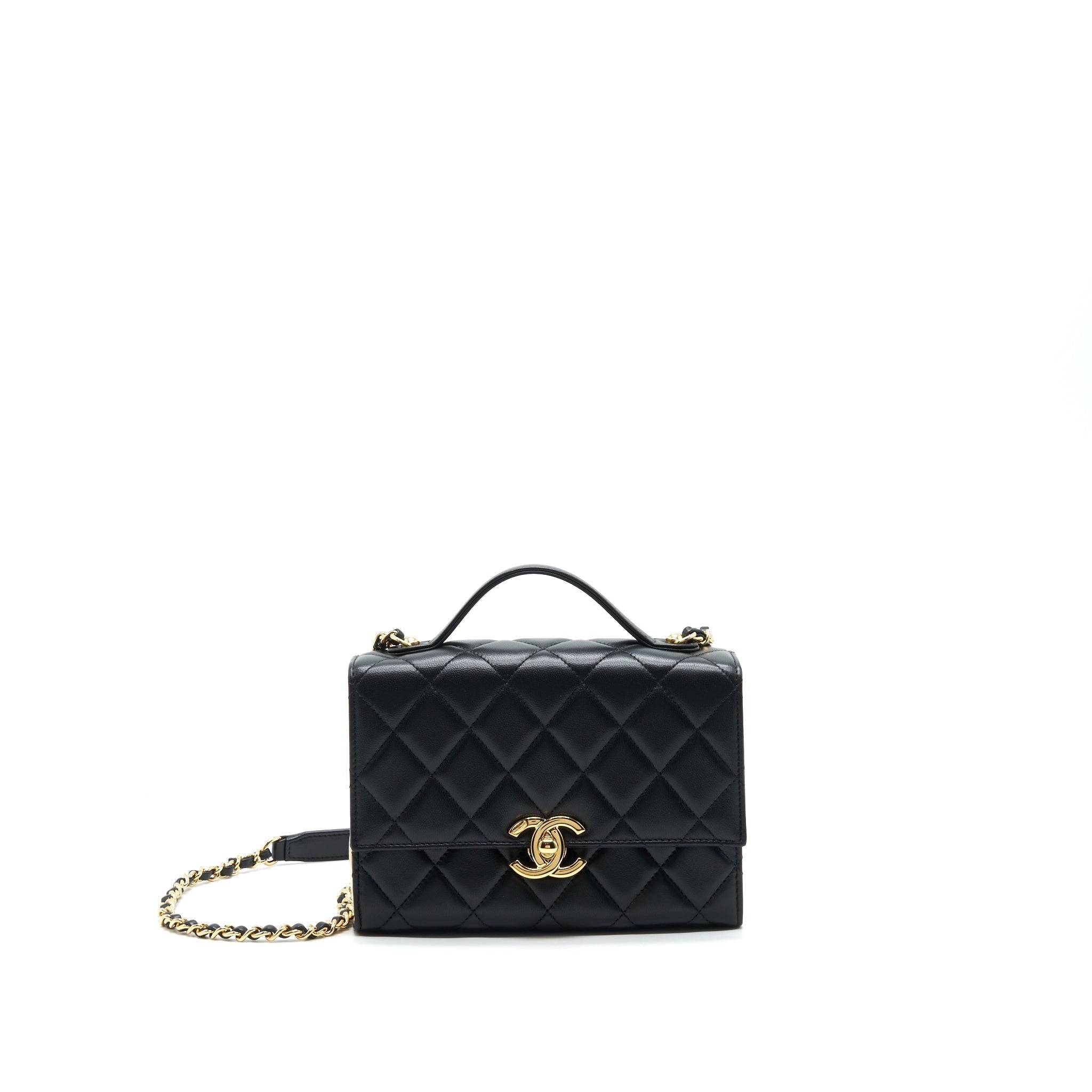 chanel-21k-gold-metal-mini-flap-bag-with-handle-black-ghw