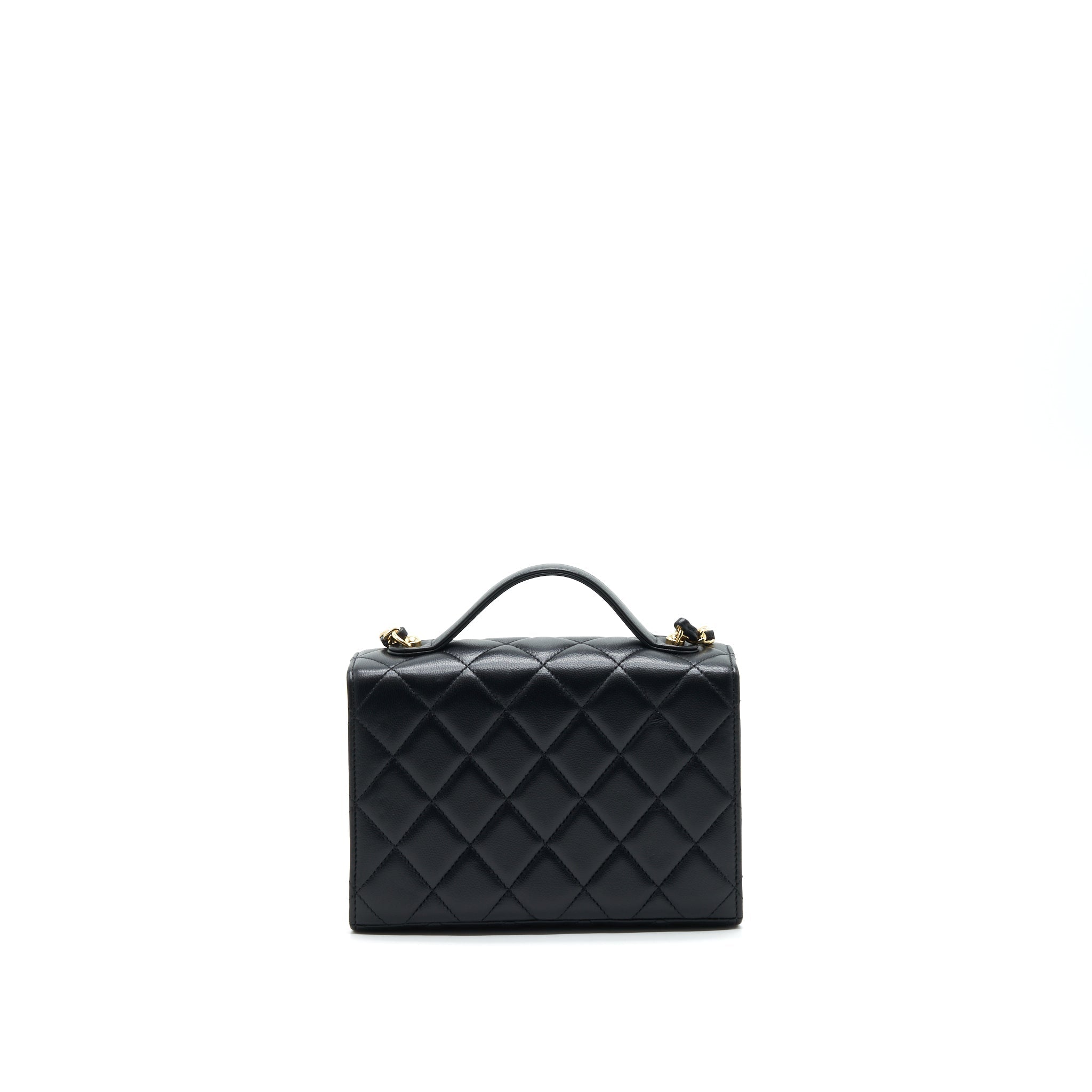 chanel-21k-gold-metal-mini-flap-bag-with-handle-black-ghw