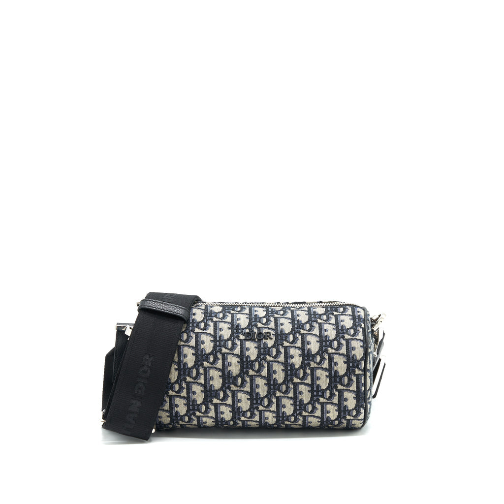 dior-blue-oblique-messenger-roller-bag
