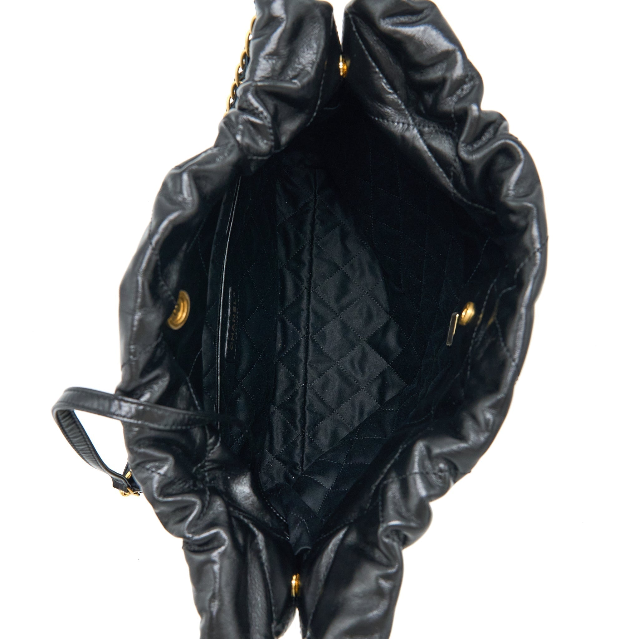 chanel-small-22-bag-gold-letter-shiny-calfskin-black-ghw-microchip-1
