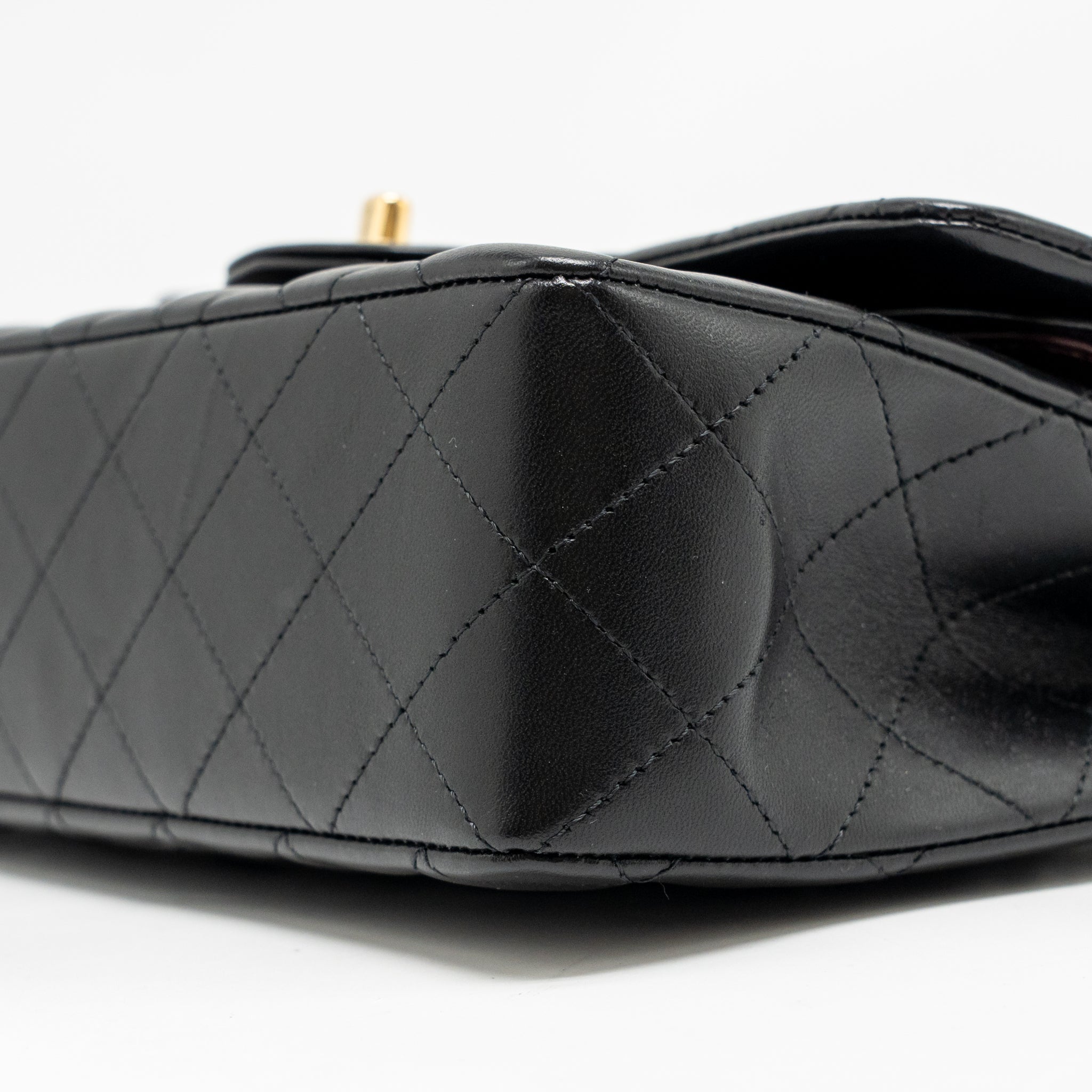 chanel-small-classic-double-flap-bag-lambskin-black-lghw-microchip