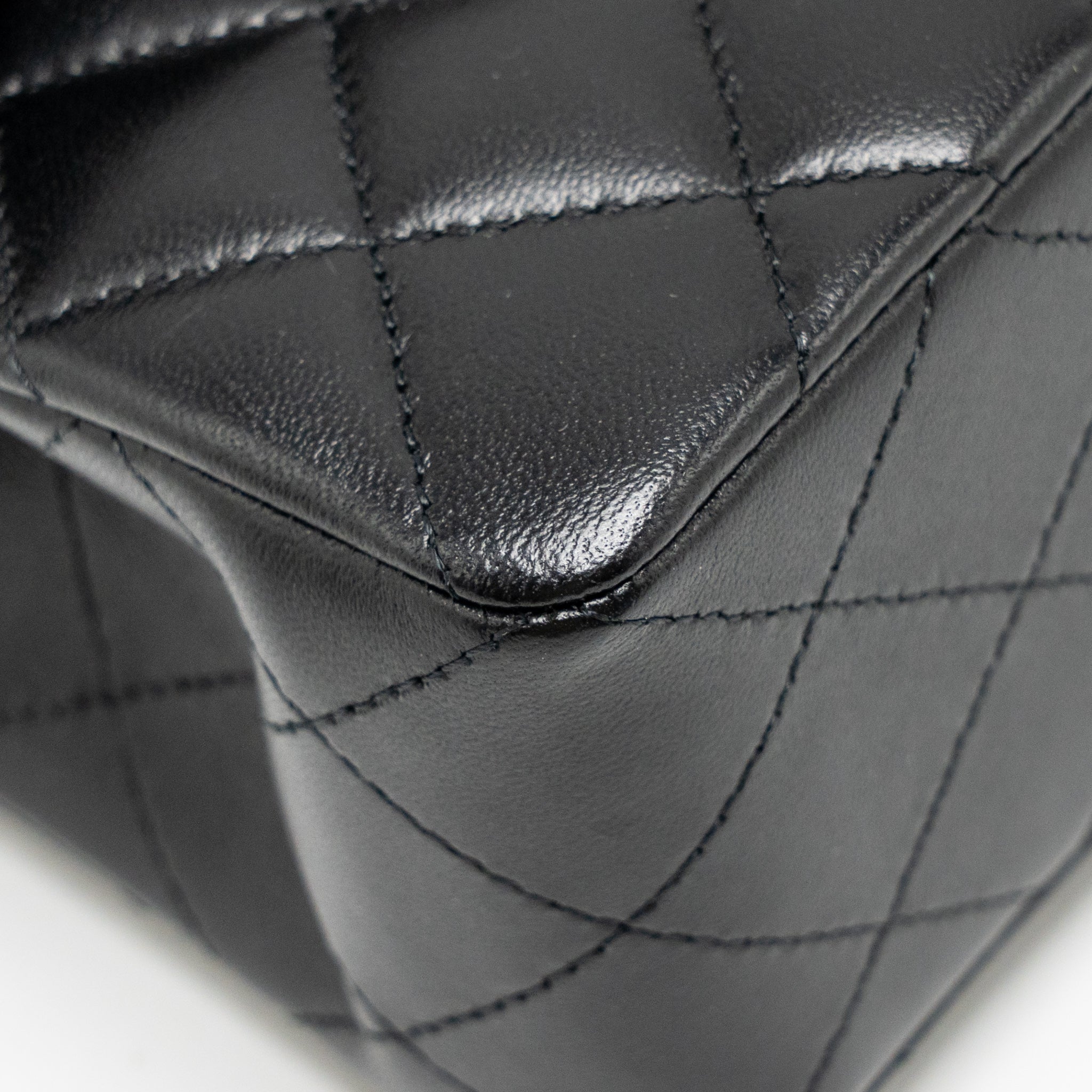 chanel-small-classic-double-flap-bag-lambskin-black-lghw-microchip