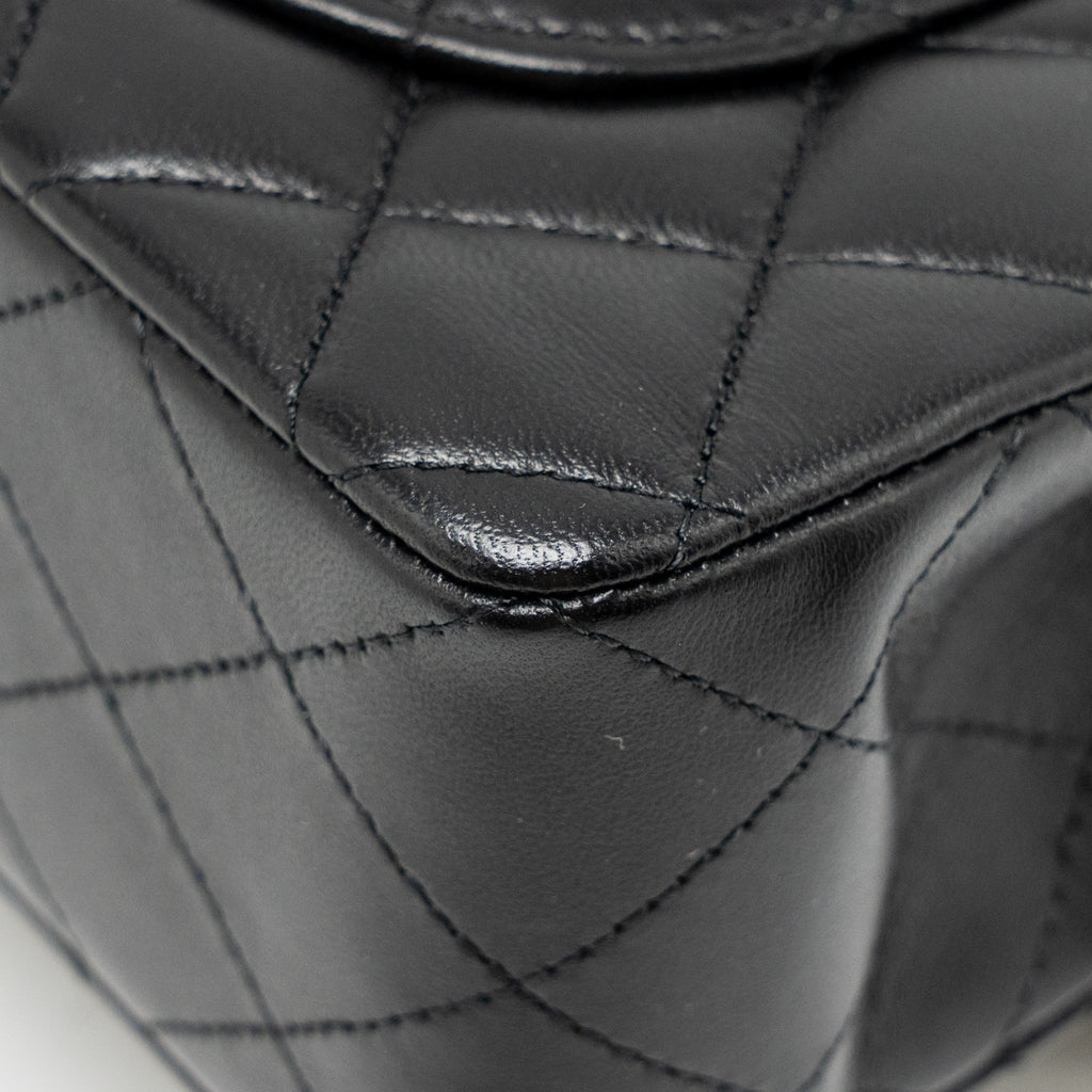 chanel-small-classic-double-flap-bag-lambskin-black-lghw-microchip