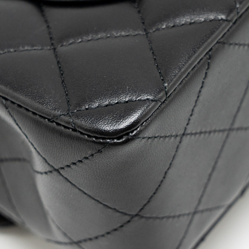 chanel-small-classic-double-flap-bag-lambskin-black-lghw-microchip