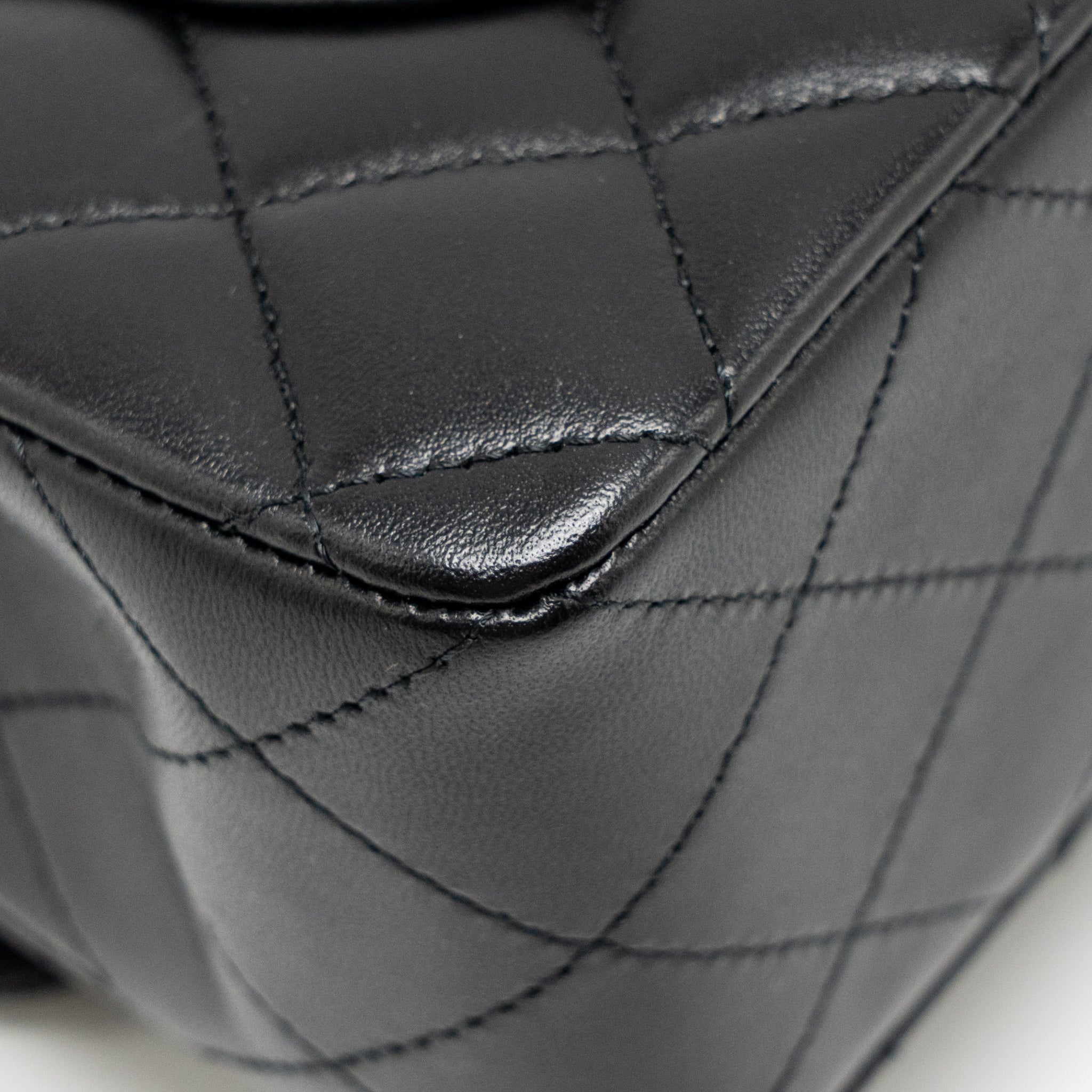 chanel-small-classic-double-flap-bag-lambskin-black-lghw-microchip