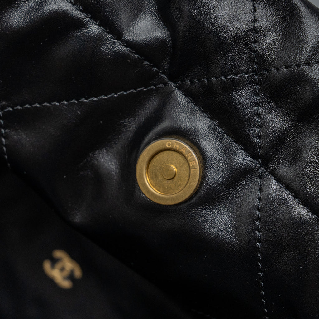 chanel-small-22-bag-gold-letter-shiny-calfskin-black-brushed-ghwmicrochip