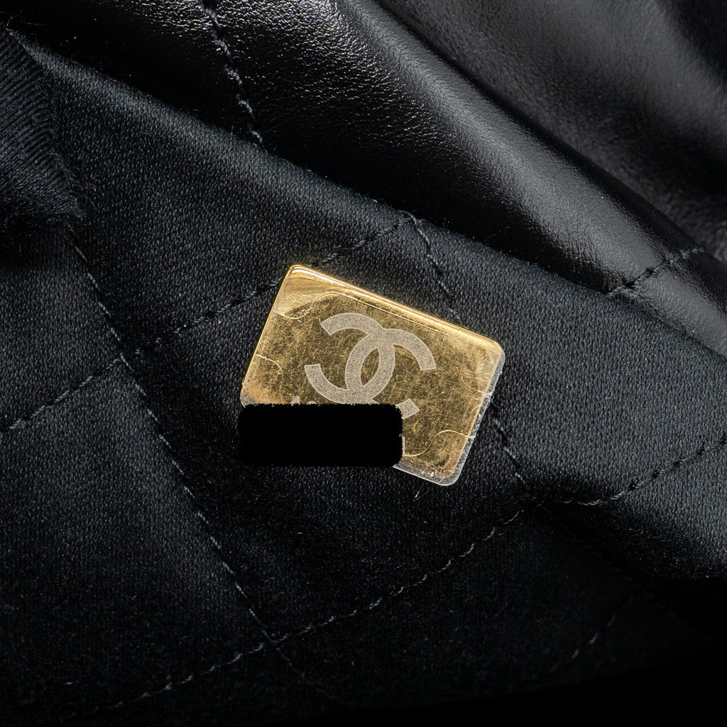 chanel-small-22-bag-gold-letter-shiny-calfskin-black-brushed-ghwmicrochip