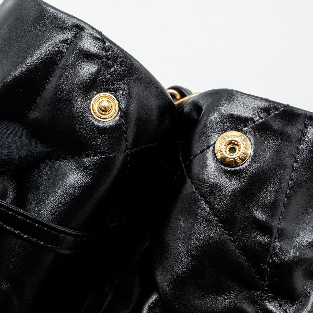 chanel-small-22-bag-gold-letter-shiny-calfskin-black-brushed-ghwmicrochip