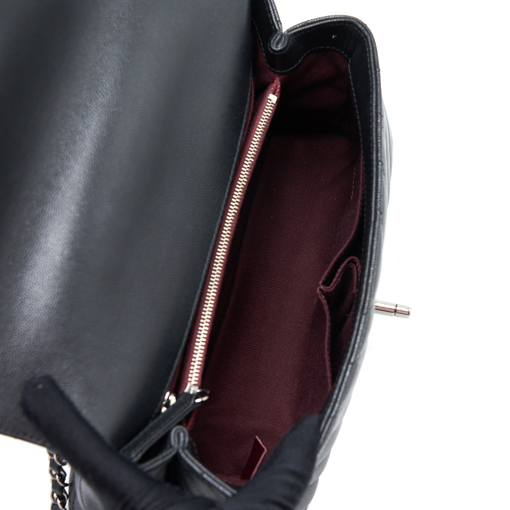 copy-of-chanel-medium-coco-handle-chevron-caviar-black-shw