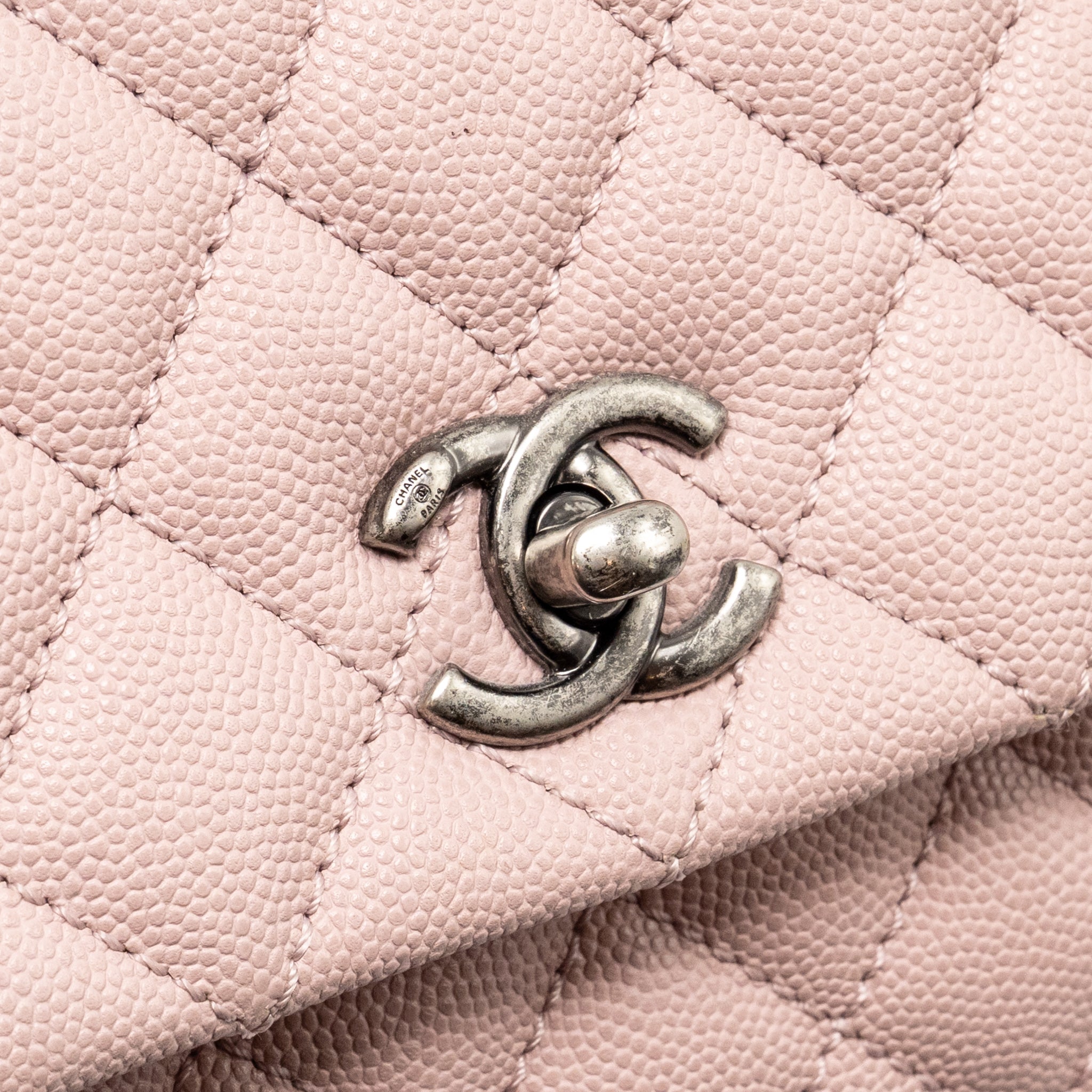 chanel-small-coco-handle-caviar-pink-ruthenium-shw