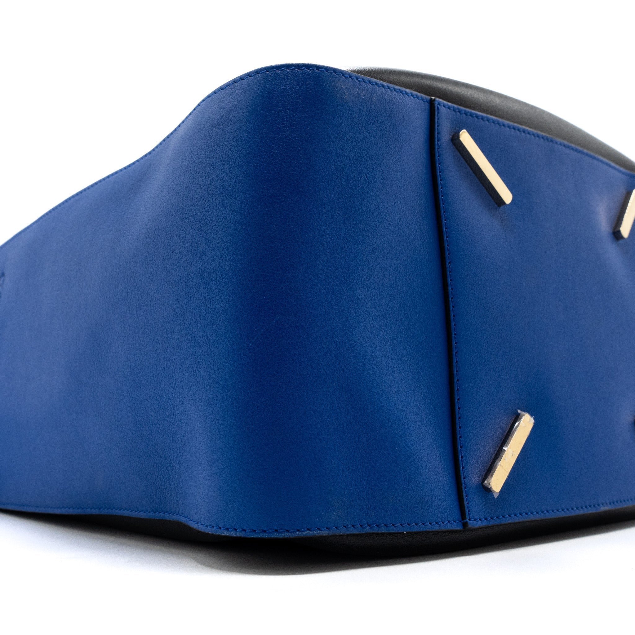 loewe-hammock-bag-calfskin-electric-blue-black-ghw