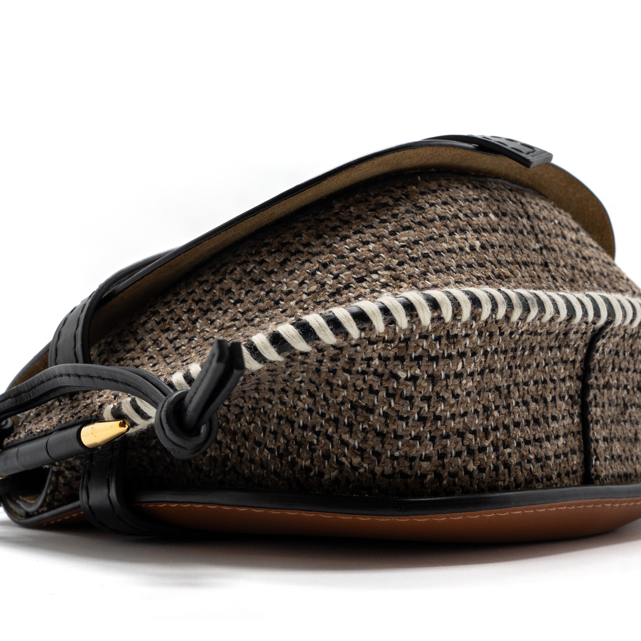 loewe-small-gate-bag-calfskin-tweed-tan-ghw