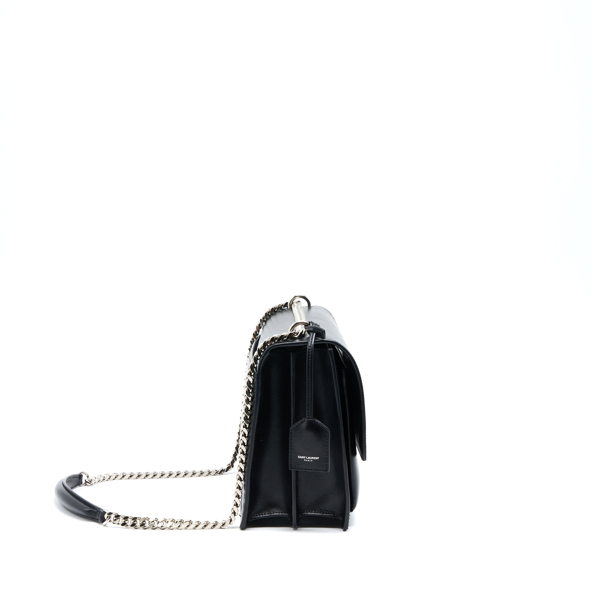 saint-laurent-ysl-sunset-large-chain-bag-calfskin-black-shw