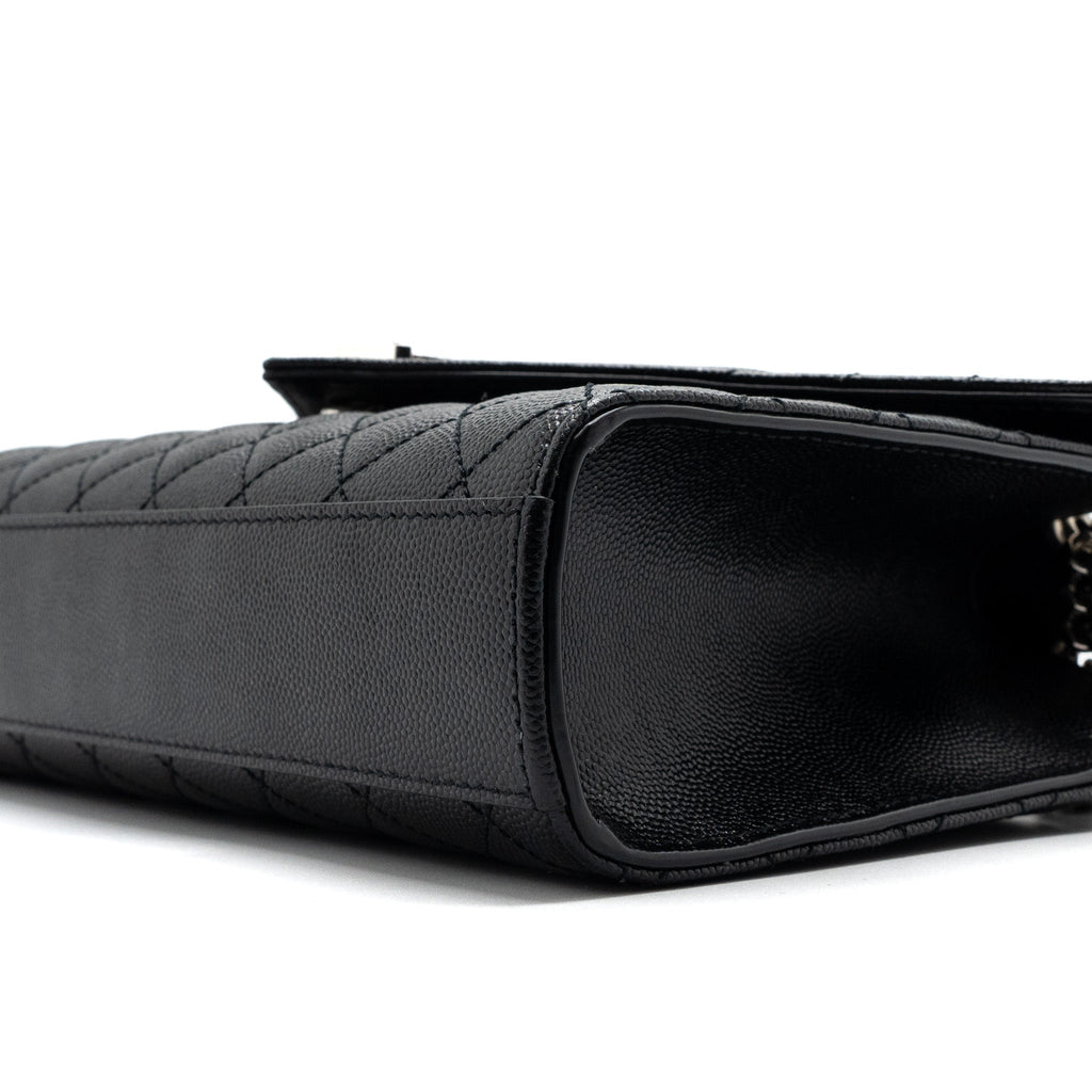 saint-laurent-ysl-envelope-medium-chain-bag-grained-calfskin-mix-matelasse-black-shw