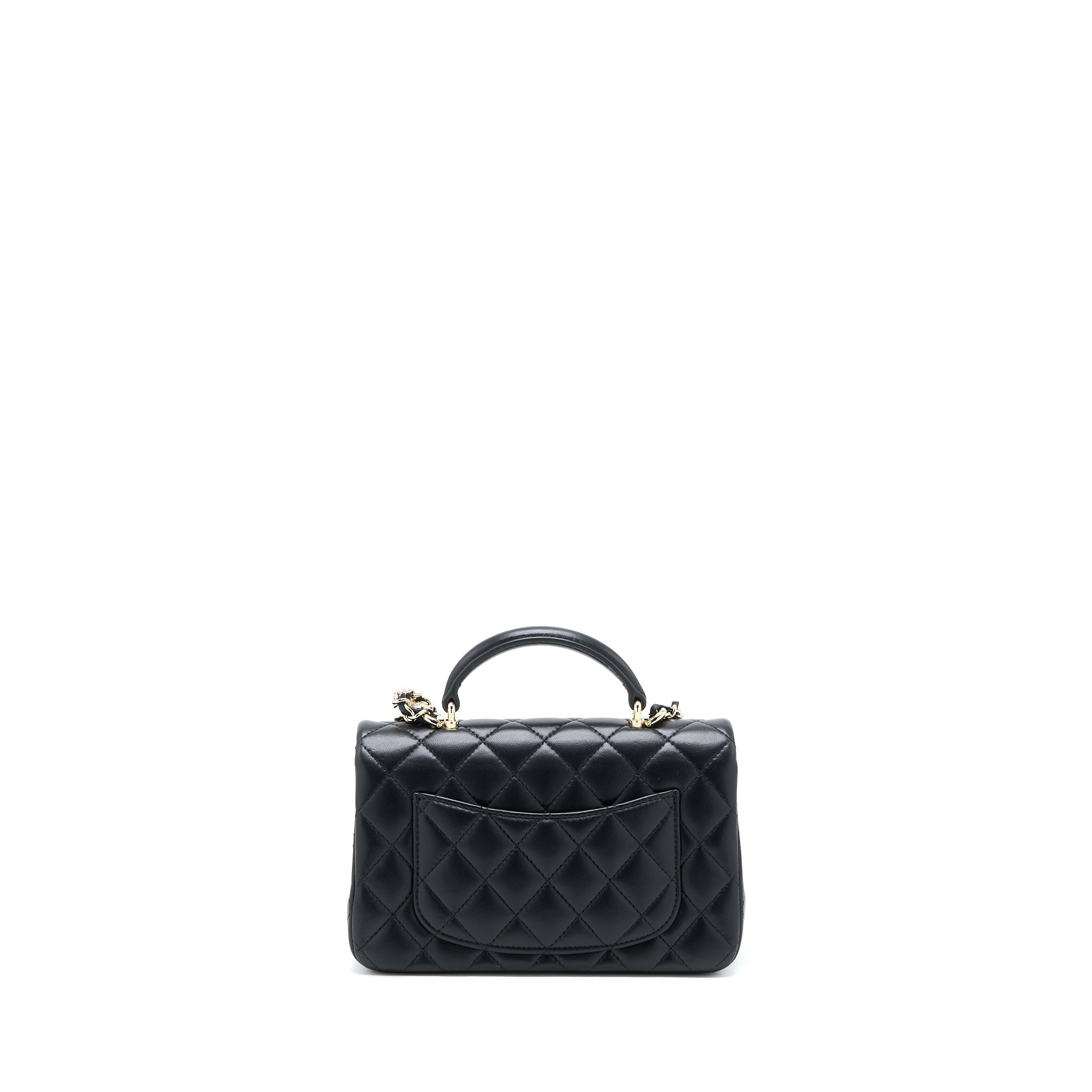 chanel-22p-top-handle-mini-rectangular-with-lion-charm-lghw-microchip