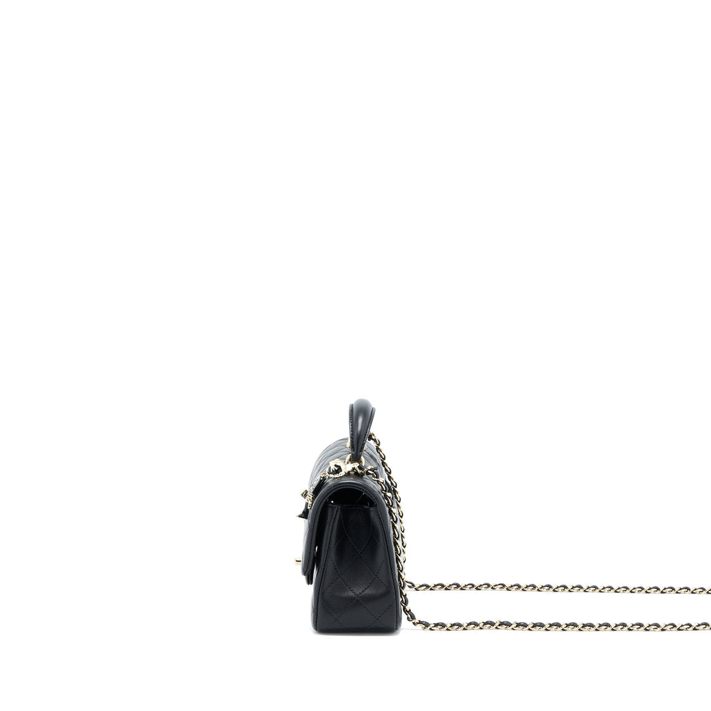 chanel-22p-top-handle-mini-rectangular-with-lion-charm-lghw-microchip