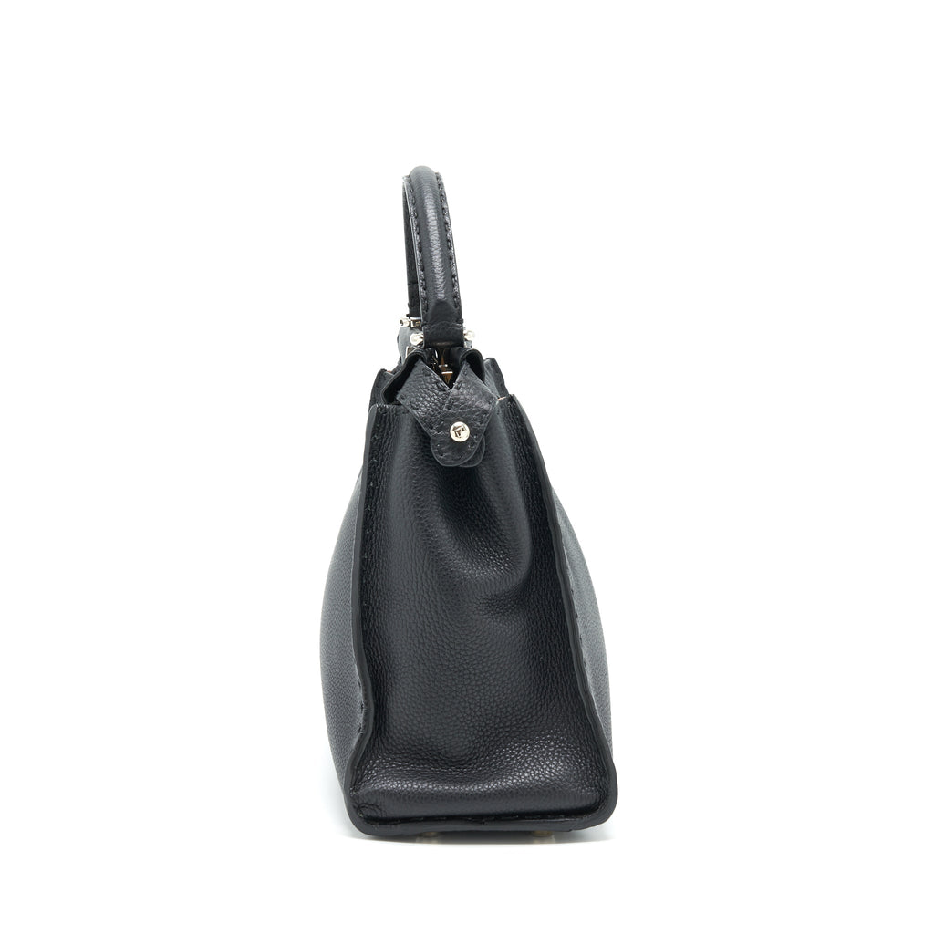fendi-peekaboo-tote-bag-grained-calfskin-black-shw