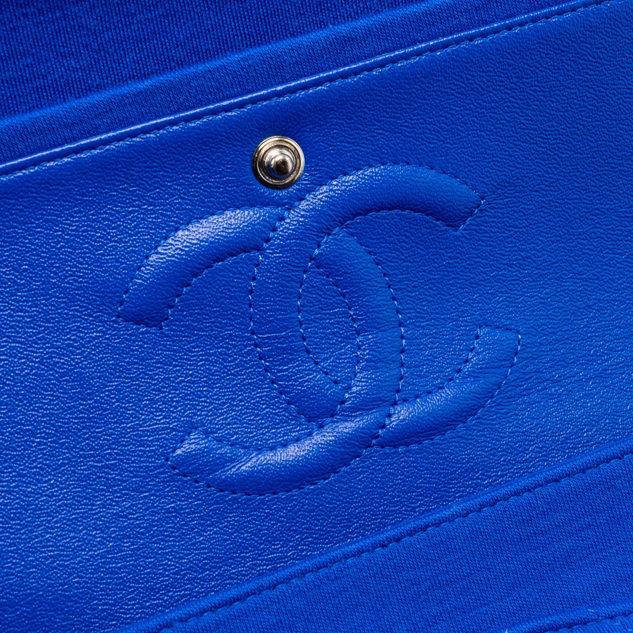 chanel-medium-classic-double-flap-bag-fabric-blue-shw
