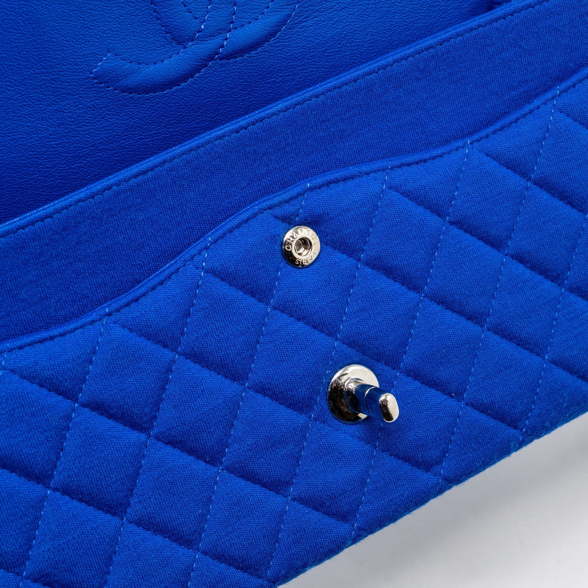 chanel-medium-classic-double-flap-bag-fabric-blue-shw