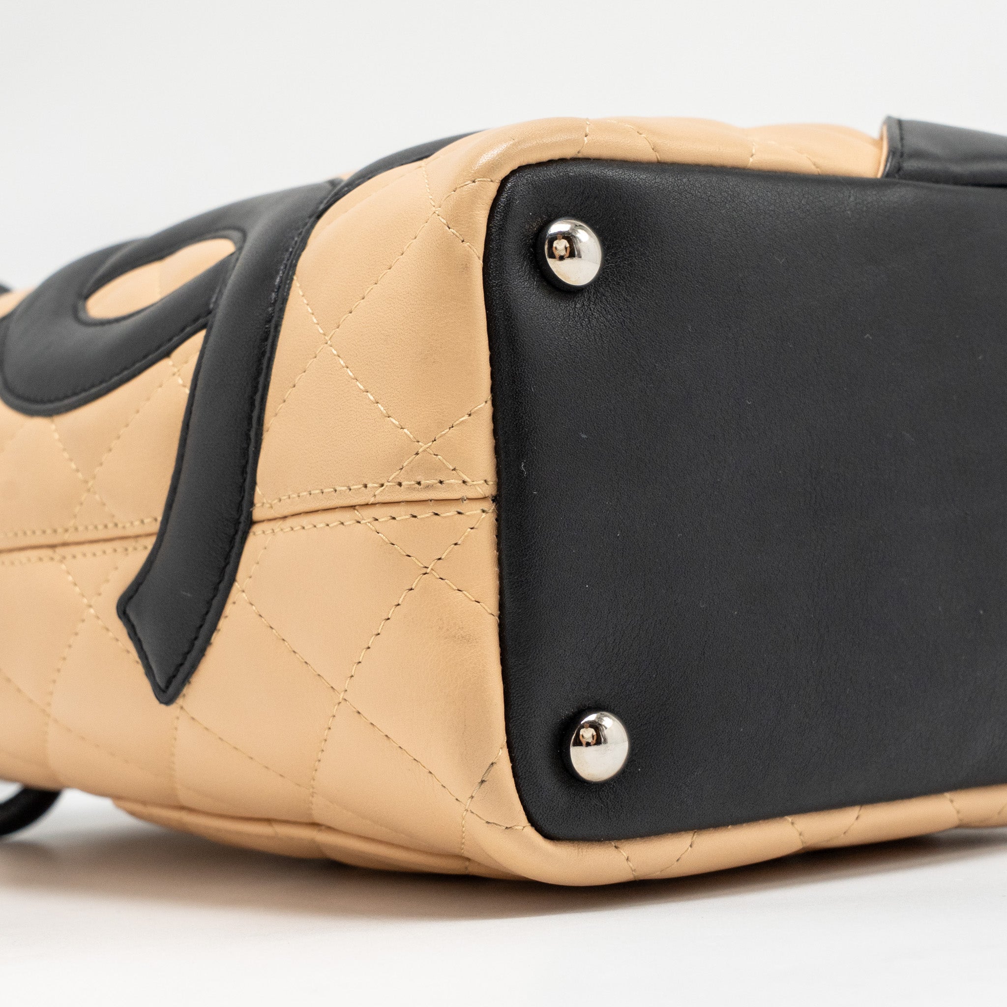 chanel-cambon-tote-bag-lambskin-beige-black-shw-copy