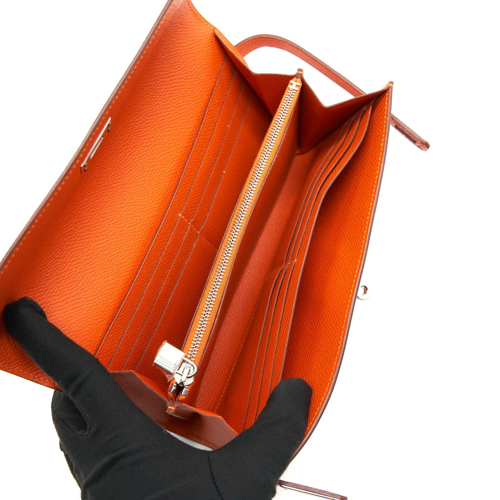hermes-kelly-long-wallet-orange-shw-epsom-leather
