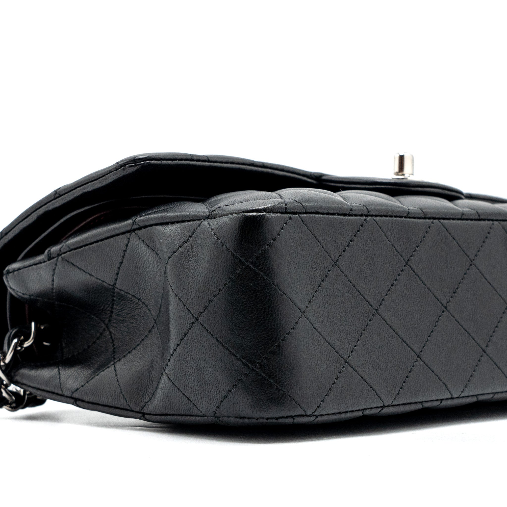chanel-medium-classic-double-flap-bag-lambskin-black-shw-2