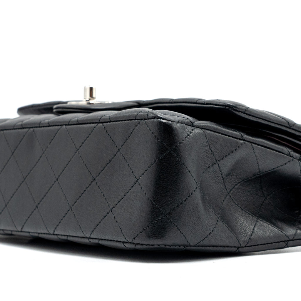chanel-medium-classic-double-flap-bag-lambskin-black-shw-2