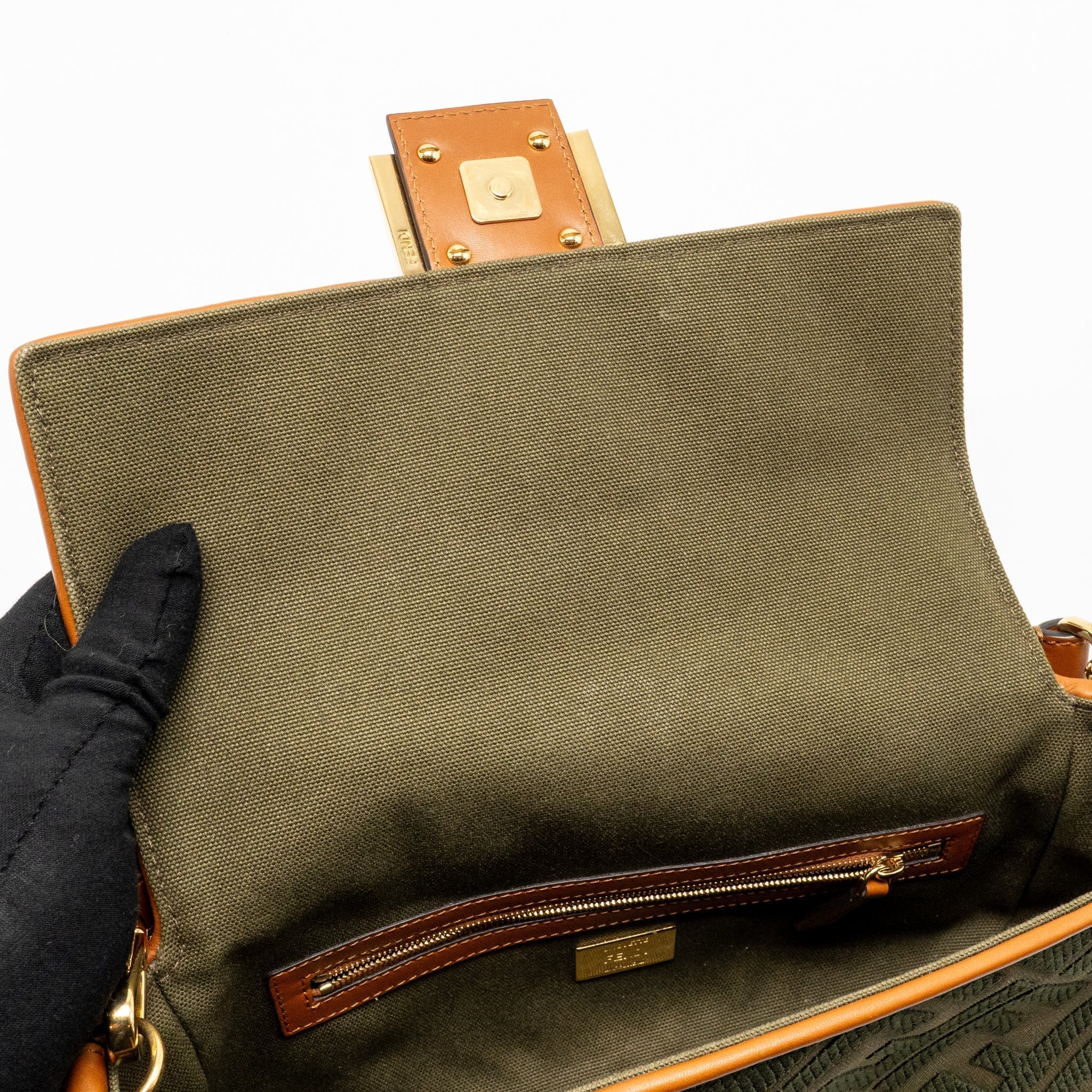 fendi-baguette-shoulder-bag-denim-khaki-green-ghw