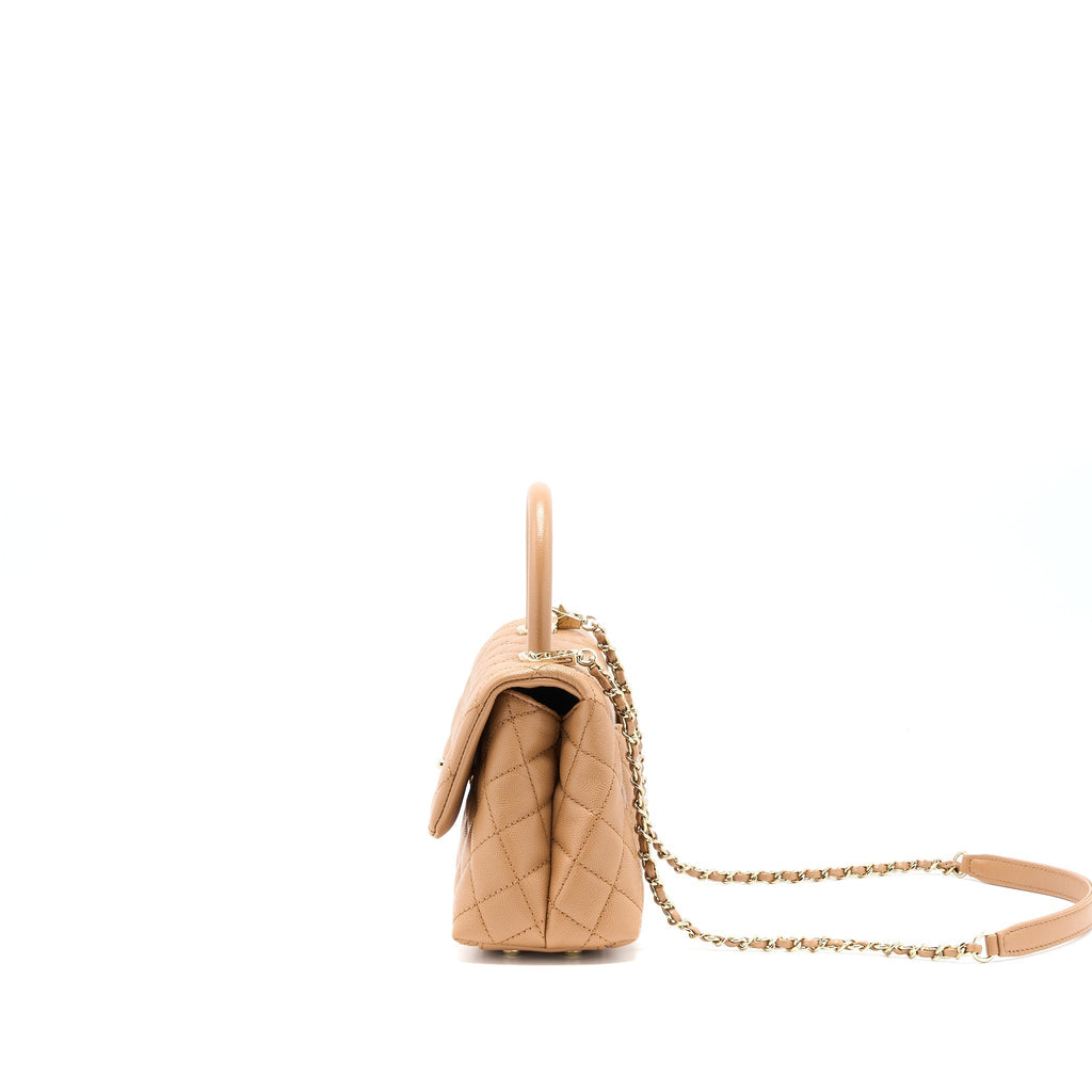 chanel-small-coco-handle-caviar-brown-ghw