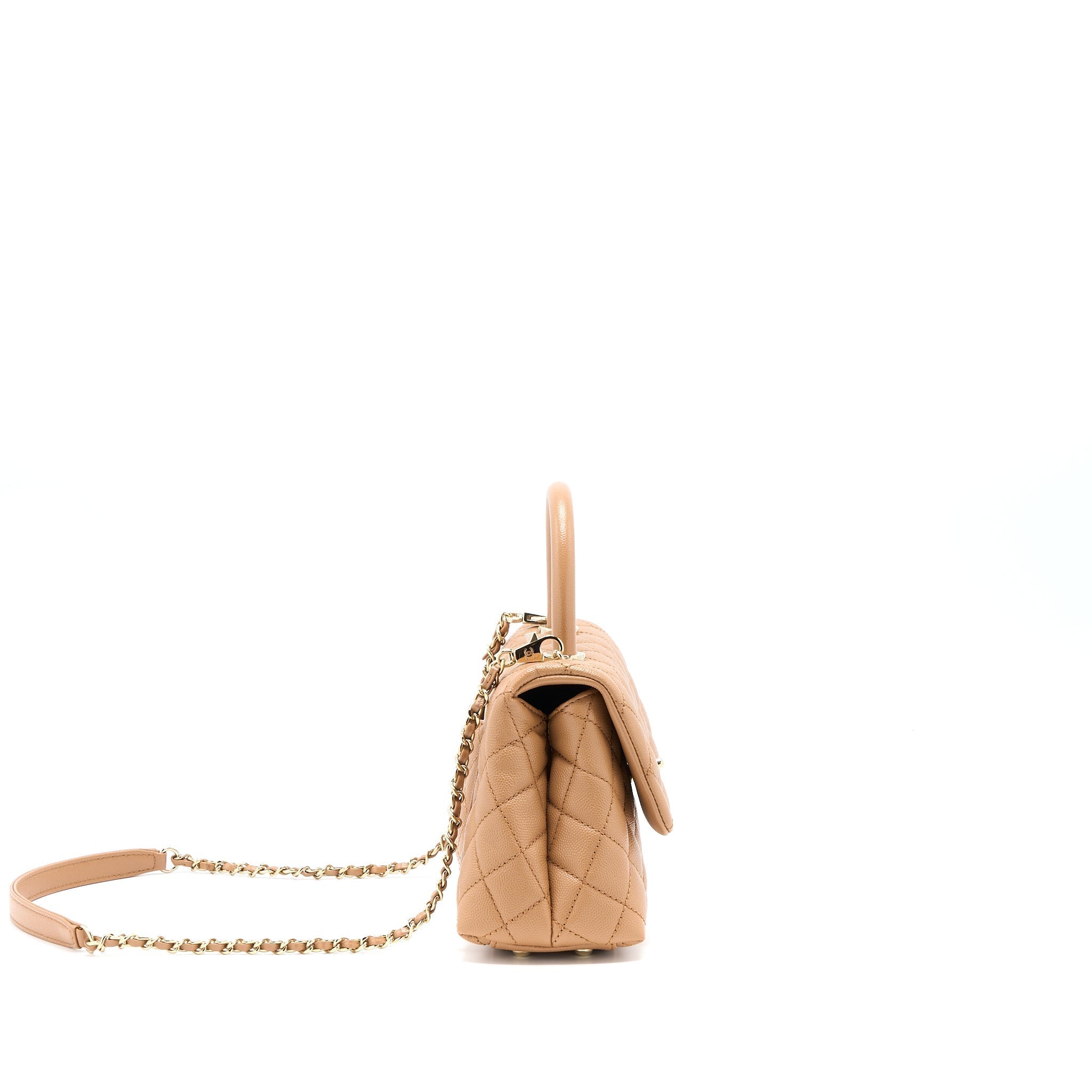 chanel-small-coco-handle-caviar-brown-ghw