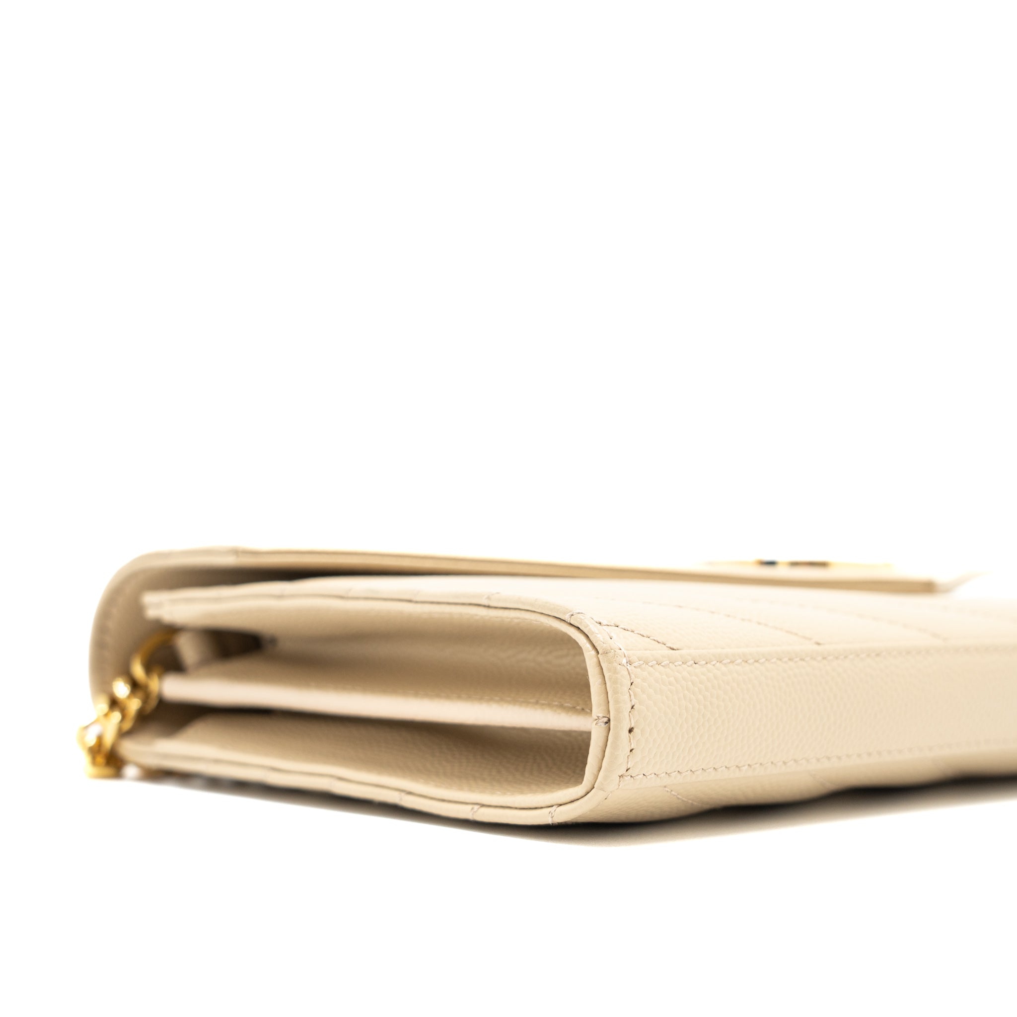 saint-laurent-cassandre-matelasse-chain-wallet-grained-calfskin-beige-ghw