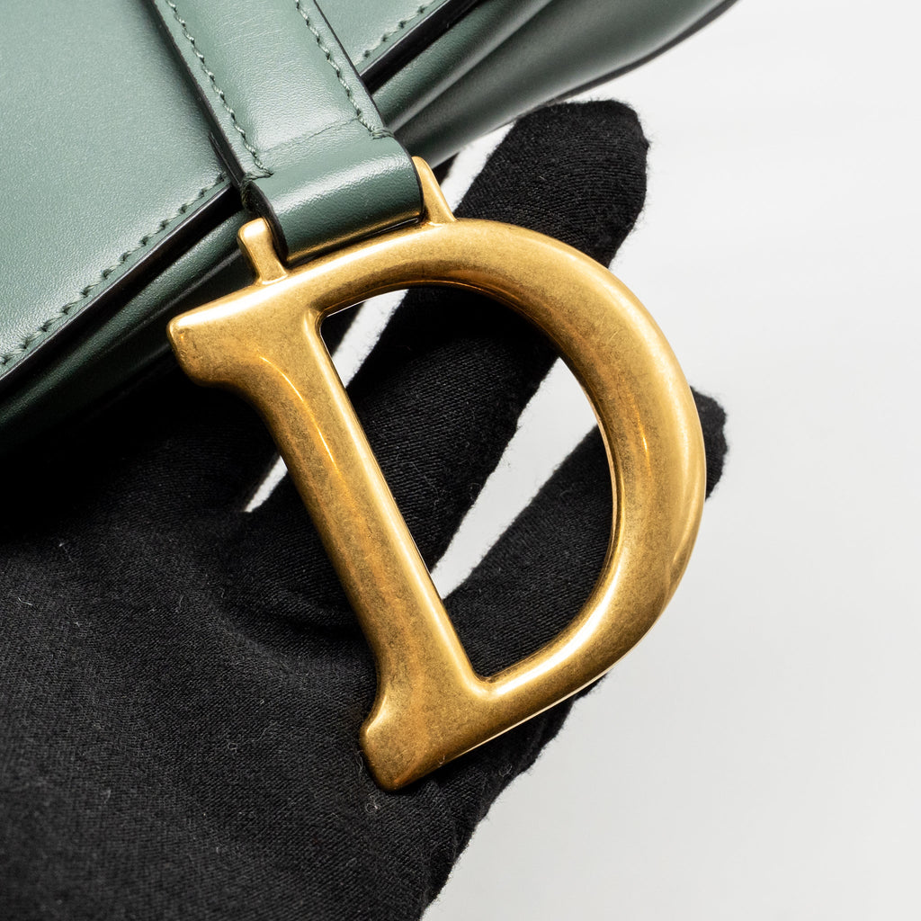 dior-medium-saddle-bag-calfskin-dark-green-ghw