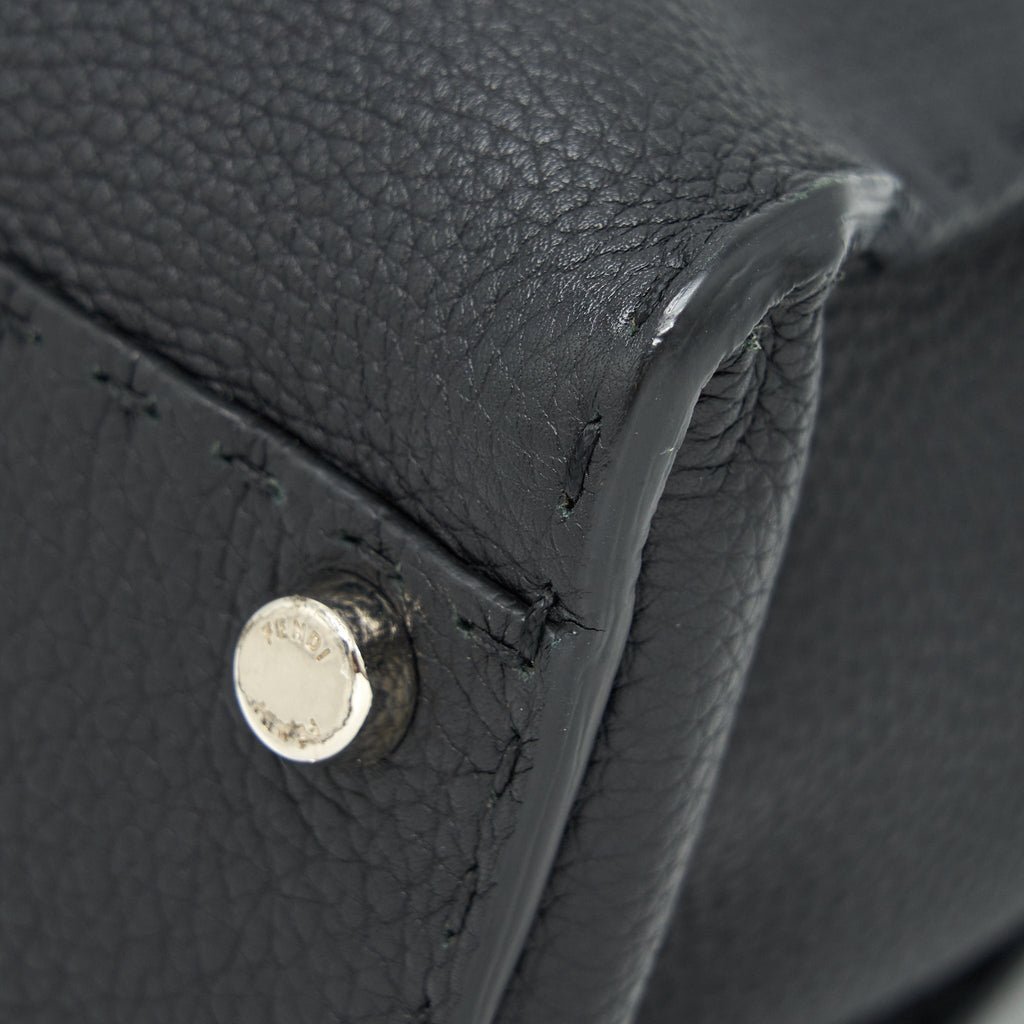 fendi-peekaboo-tote-bag-grained-calfskin-black-shw