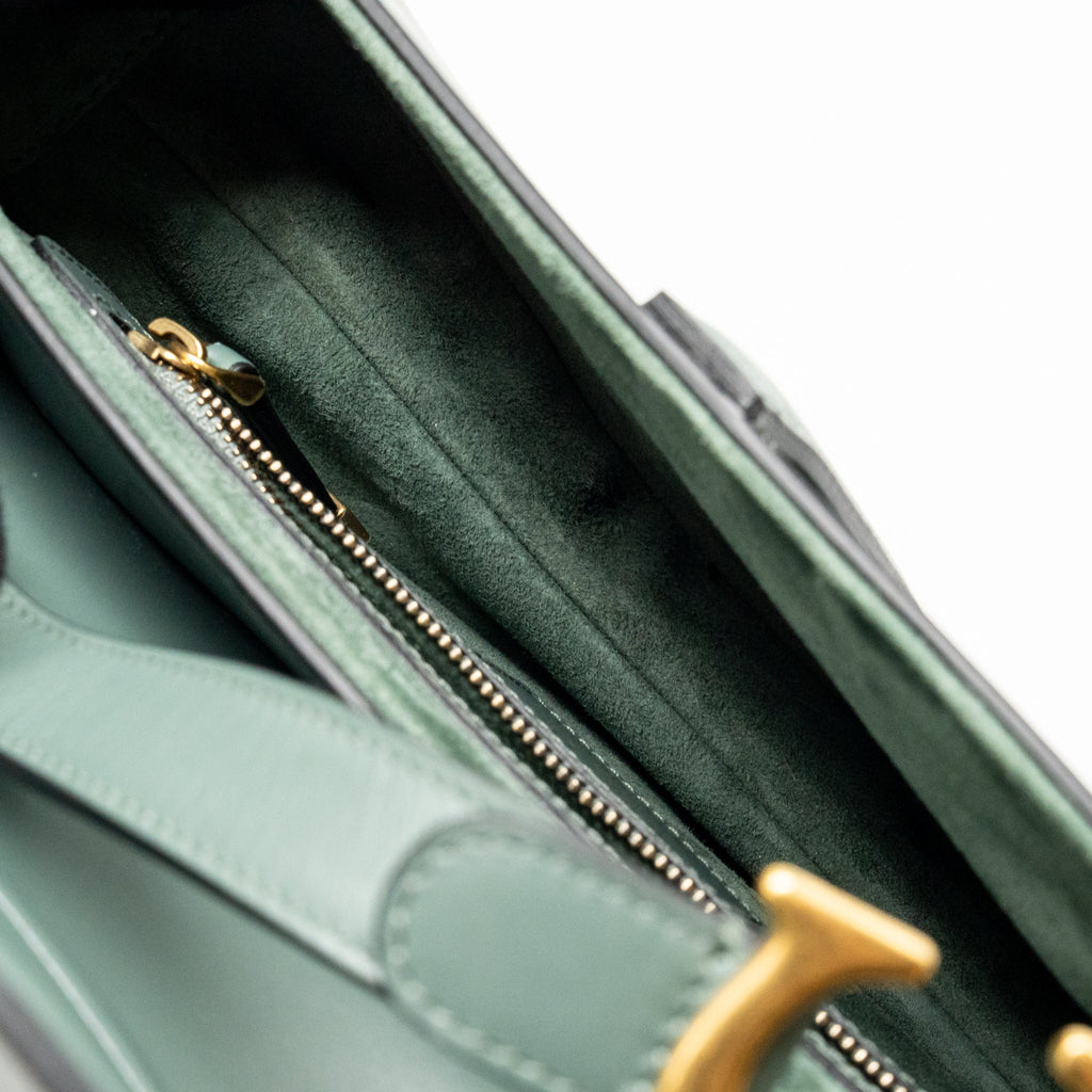 dior-medium-saddle-bag-calfskin-dark-green-ghw