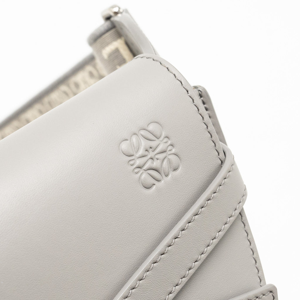 loewe-mini-gate-dual-bag-soft-calfskin-jacquard-grey-shw-copy