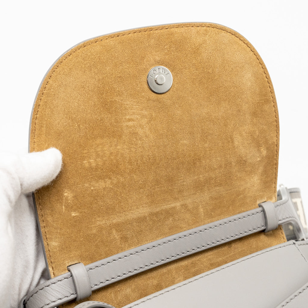 loewe-mini-gate-dual-bag-soft-calfskin-jacquard-grey-shw-copy