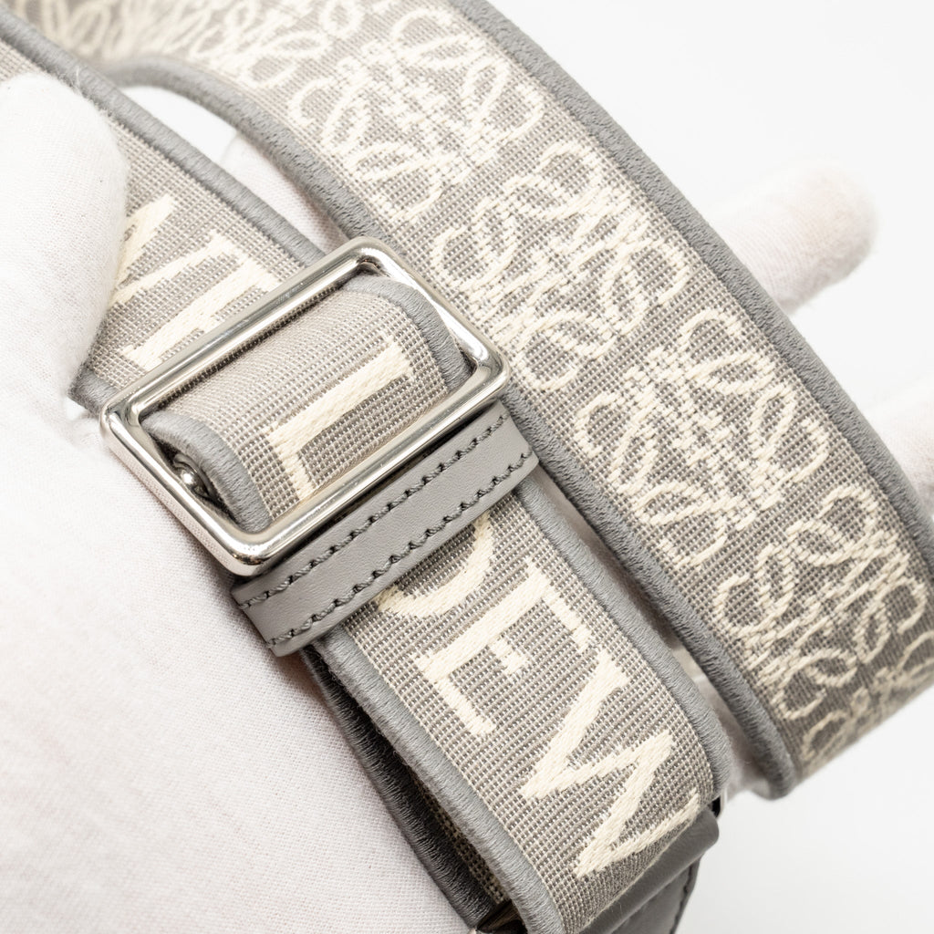 loewe-mini-gate-dual-bag-soft-calfskin-jacquard-grey-shw-copy