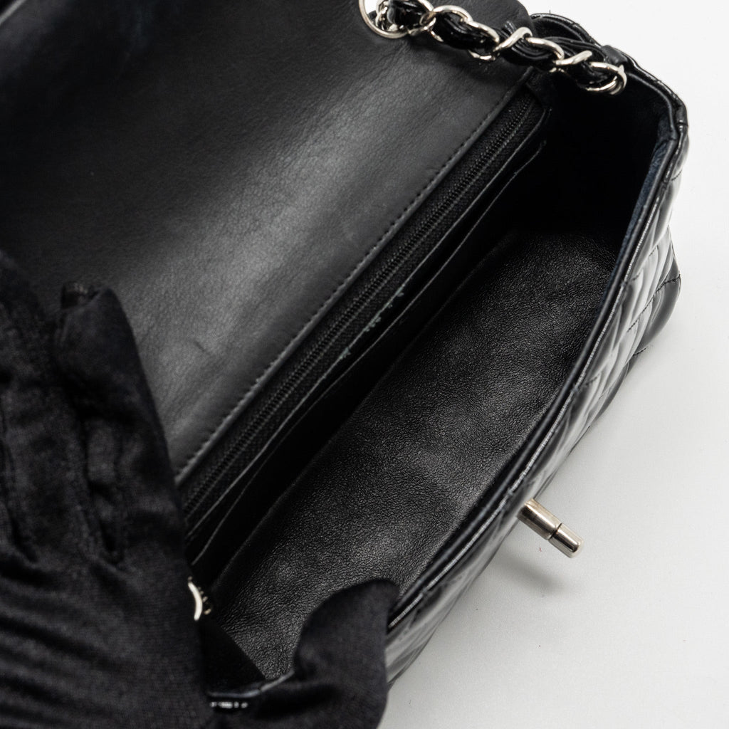 chanel-mini-rectangular-flap-bag-patent-black-shw