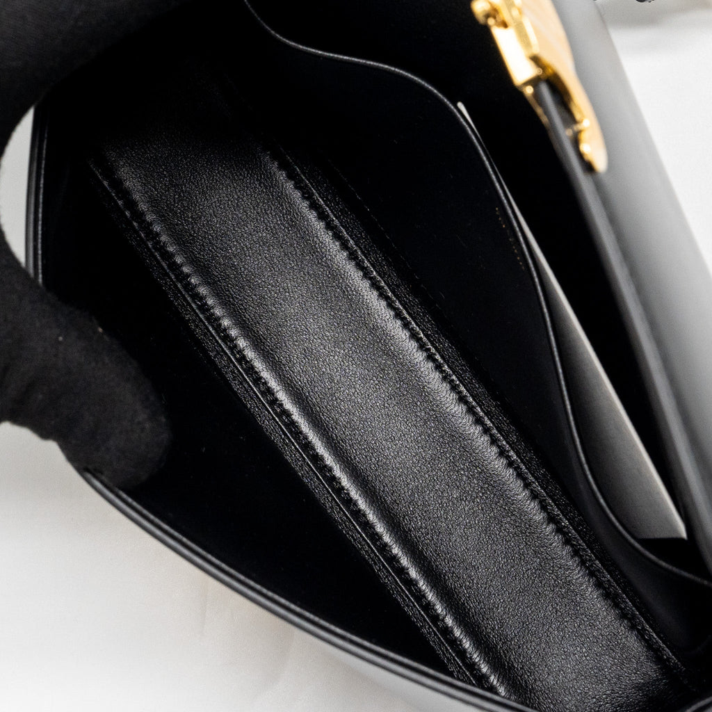 celine-triomphe-shoulder-bag-calfskin-black-ghw-1