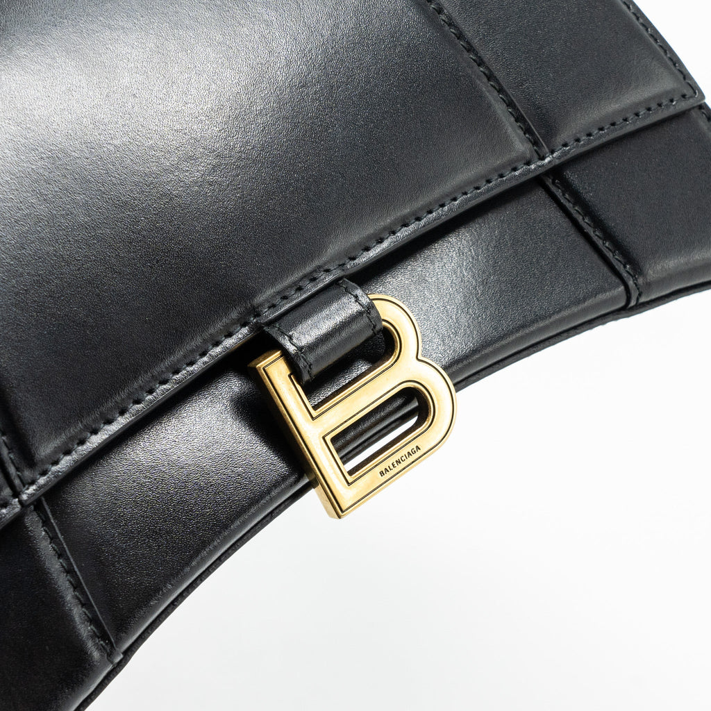 balenciaga-small-hourglass-bag-calfskin-black-ghw