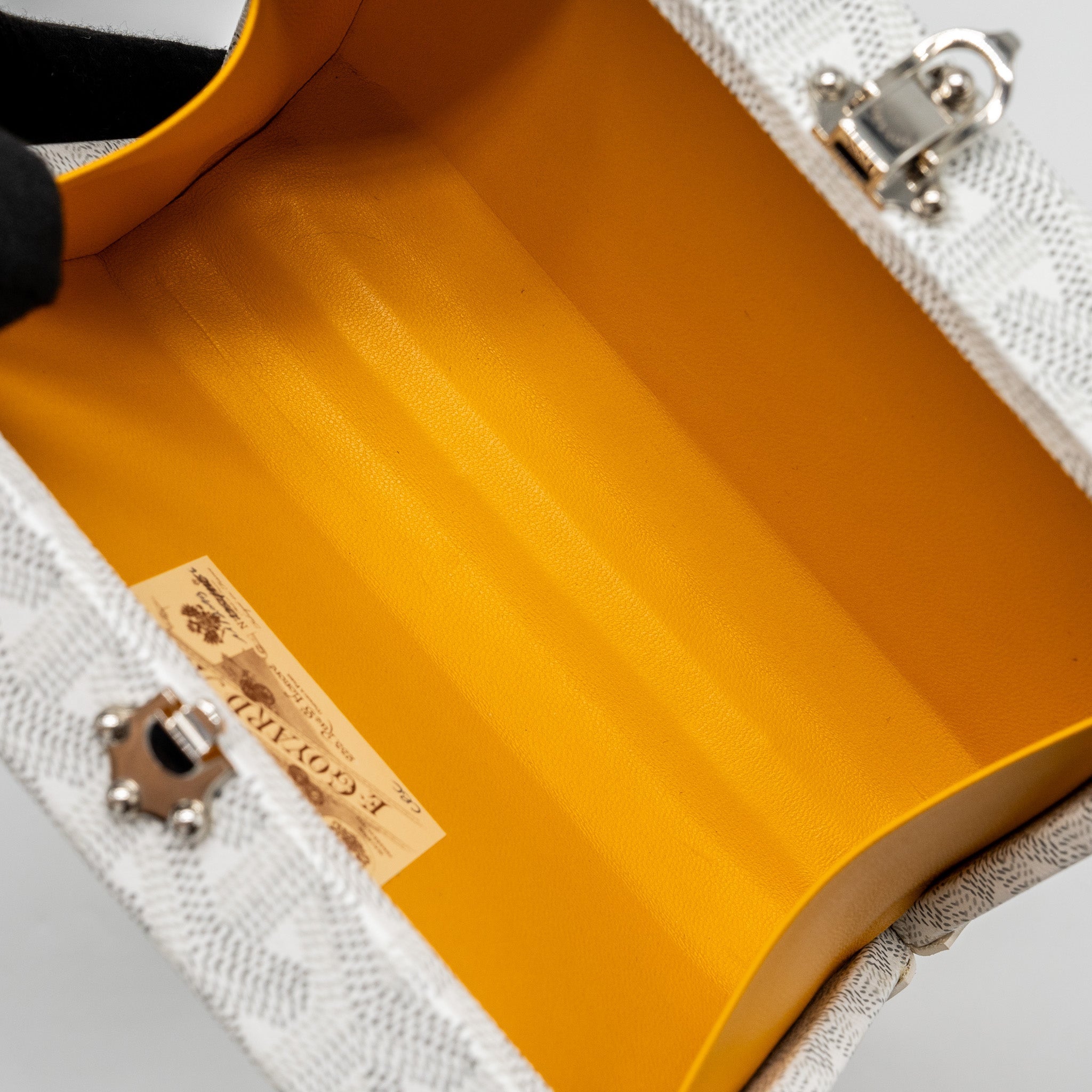 goyard-minaudiere-trunk-bag-goyardine-canvas-leather-white-shw