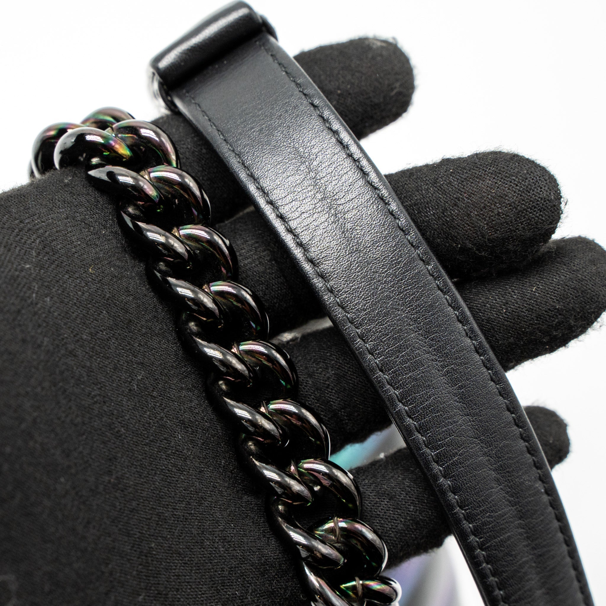 chanel-small-boy-bag-chevron-calfskin-black-iridescent-blue-black-hardware