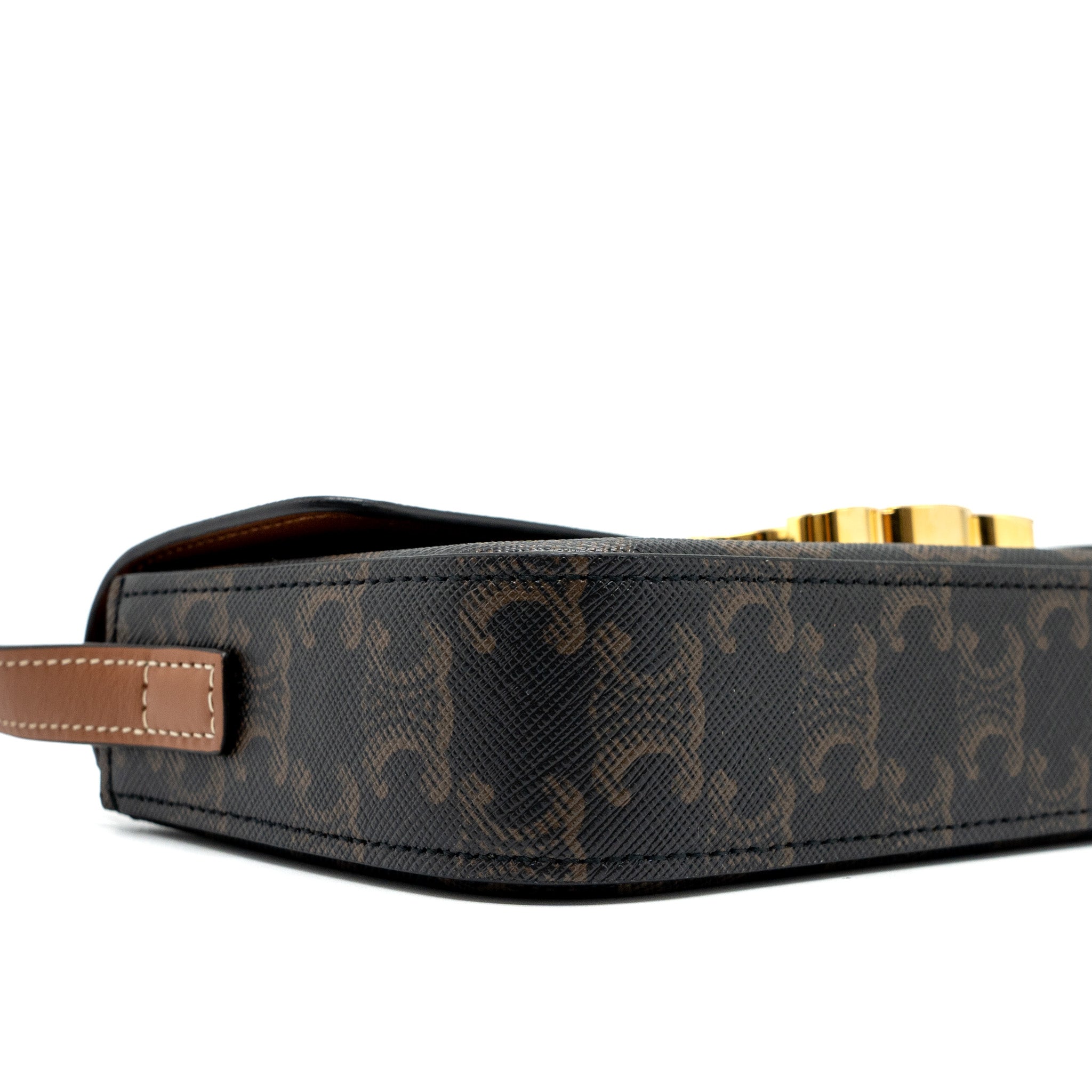 celine-triomphe-shoudler-bag-triomphe-canvas-calfskin-tan-ghw